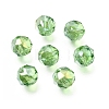 Electroplate Transparent Round Glass Beads GL-CBA6A73-AB05-1