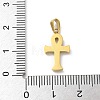 Ion Plating(IP) 304 Stainless Steel Micro Pave Cubic Zirconia Pendants STAS-Z107-08G-03-3