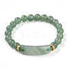 Natural Green Aventurine Beads Stretch Bracelets BJEW-T022-04L-2