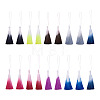 27Pcs 9 Colors Polyester Tassel Big Pendants FIND-SW0001-14-10