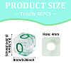 50Pcs Acrylic European Beads MACR-TADJ0001-13O-5