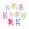 UV Plating Transparent Acrylic European Beads OACR-M027-02K-2
