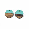 Resin & Walnut Wood Pendants RESI-S358-02C-17-2