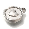 Anti-Tarnish 304 Stainless Steel Pendants STAS-P371-021P-01-2