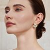 Flower Brass Enamel Stud Earrings FS-WGDDC1E-01-4