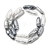 Electroplated Glass Shell Pearl Beads Strands BSHE-B009-C02-7x21mm-2