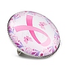 Breast Cancer Awareness Ribbon Glass Brooches JEWB-L019-01F-2