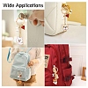 8Pcs 8 Styles Alloy Enamel Dog Heart Bone Pendant Keychain KEYC-YW00283-6