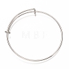 Non-Tarnish Adjustable 304 Stainless Steel Expandable Bangle Making MAK-L034-001P-2