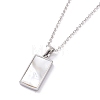 Rhinestone Tarot Card Pendant Necklace with Enamel PW23032749893-3