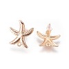 Brass Stud Earring Findings KK-F809-15KCG-2