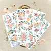 Floral PVC Waterproof Decorative Stickers DIY-WH0404-012-2
