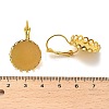 Brass DIY Leverback Earring Settings KK-R211-07G-3