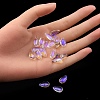 Transparent Glass Charms GLAA-YW0003-03-6