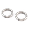 Non-Tarnish 316 Stainless Steel Spring Gate Rings STAS-M296-01P-G-01-1