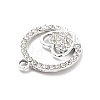 Alloy Rhinestone Pendants ALRI-C007-52P-4