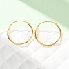 925 Sterling Silver Huggie Hoop Earrings EJEW-C179-05B-G-3