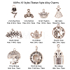 100Pcs 10 Styles Fairy Tales Theme Tibetan Style Alloy Pendants TIBEP-CJ0001-63-2