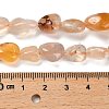 Natural Cherry Blossom Agate Beads Strands G-P497-01E-68-5