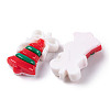Christmas Decorations Theme Opaque Resin Decoden Cabochons RESI-Z026-01G-2