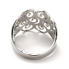 201 Stainless Steel Cloud Adjustable Ring for Women RJEW-F131-01P-3