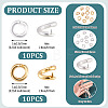20Pcs 2 Colors Brass Open Jump Rings KK-TA0008-83-4