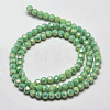 Faceted Round Full Rainbow Plated Electroplate Glass Beads Strands X-EGLA-J130-FR02-2