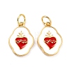 Brass Enamel Pendants LS-KK-P204-17G-2