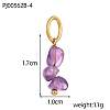 Natural & Synthetic Mixed Gemstone Chip Pendants G-OY009-80G-6