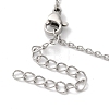 Non-Tarnish 304 Stainless Steel Cable Chain Bowknot Pendant Necklaces NJEW-Z041-03P-01-3