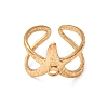 Starfish 304 Stainless Steel Cuff Ring Settings SA-CBA7DC2-01G-2
