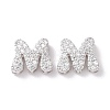 925 Sterling Silver Micro Pave Cubic Zirconia Beads STER-Z005-15P-M-1