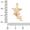 Brass Micro Pave Clear Cubic Zirconia Pendants KK-D265-05G-3