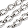 304 Stainless Steel Twist Oval Link Chains CHS-Z007-10P-1