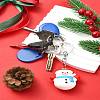 Christmas PVC Plastic Keychain KEYC-YW00088-01-6