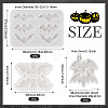  3Pcs 3 Styles DIY Bat Pendants Silicone Molds DIY-TA0005-27-11