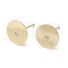 Brass Studs Earrings Finding KK-K383-05B-G-1