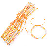 Handmade Polymer Clay Heishi Bead Bracelet Making AJEW-TAC00082-2