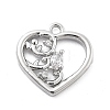 Brass Micro Pave Cubic Zirconia Pendants LS-KK-H511-01P-04-1