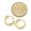 Brass Micro Pave Clear Cubic Zirconia Hoop Earrings EJEW-C122-04G-5