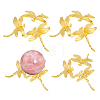 4Pcs 2 Styles Dragonfly Alloy Crystal Ball Display Bases AJEW-DC0004-28-1