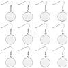60Pcs 304 Stainless Steel Earring Hooks STAS-BBC0009-93C-7