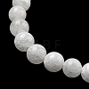 Natural White Jade Beaded Stretch Bracelets BJEW-F202-06-01-3