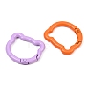 Spray Painted Alloy Spring Gate Rings FIND-T073-01M-2