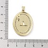 Rack Plating Brass Micro Pave Clear Cubic Zirconia Pendants KK-H474-24B-04G-3