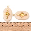 304 Stainless Steel Resin Pendants STAS-F352-01G-02-3