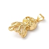 Rack Plating Octopus Brass Pendants KK-Z056-03G-2