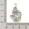 Brass Micro Pave Clear Cubic Zirconia Pendants KK-B099-01P-G-3