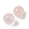 Natural Rose Quartz No Hole Sphere Beads G-K353-04C-01-2