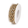 Two Tone 304 Stainless Steel Textured Oval Link Chains CHS-P028-11A-3